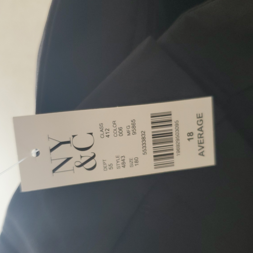 NWT New York & Company Black Flare Leg Pants Plus Size 18R - Picture 5 of 10
